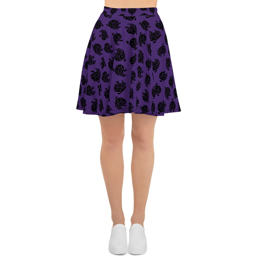 Download Boo To You Skater Skirt | Black On Purple - Tokyo To Anaheim